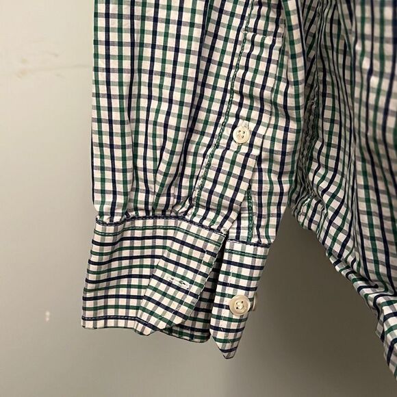 Izod Men's Multicolor Plaid Long Sleeve Button Up Shirt - Picture 5 of 9